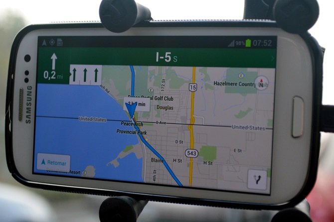 GPS para viagem entre Vancouver e Seattle