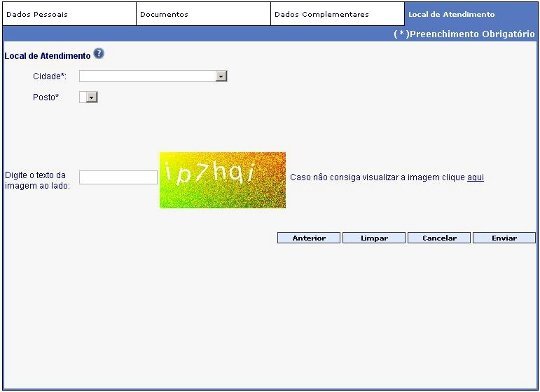 Tirar passaporte: Passo 6 - Local de atendimento